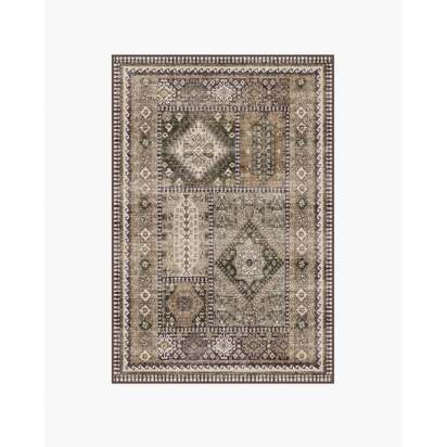 Rumi Olive & Tan Flatwoven Rug - 120 x 185 cm - Rug + Pad System
