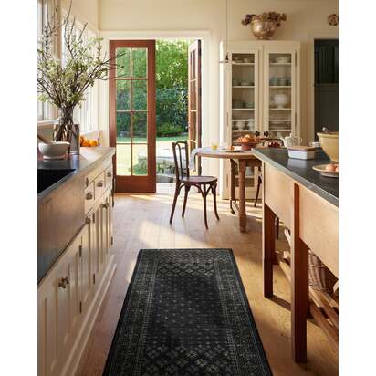 Fernanda Black Rug - 75 x 305 cm - All-In-One Rug