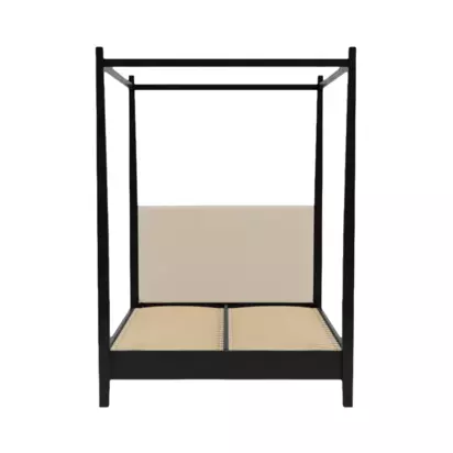 Neptune Wardley Four Poster Bed, King Size, Linara Natural Linara Natural | H225 x W160 x D215cm