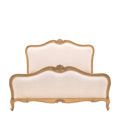 Ashwell 5' Linen Upholstered Bed Weathered  - Kingsize