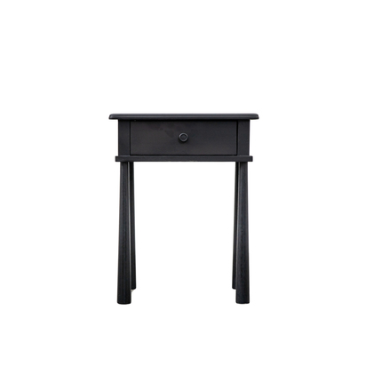 Maplewood 1 Drawer Bedside Black 500x400x635mm