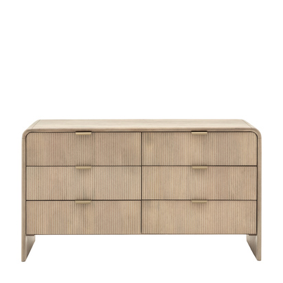 Ashport 6 Drawer Chest 1350x450x750mm