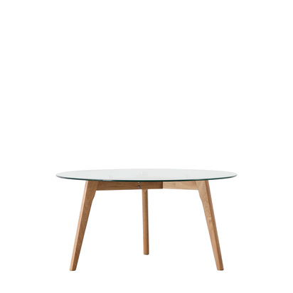 Kelham Round Coffee Table Oak 900x900x450mm