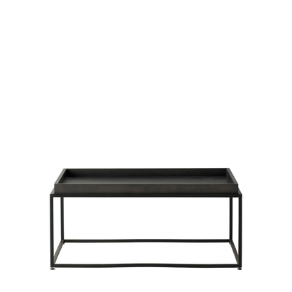 Brookby Tray Coffee Table Black 900x600x400mm