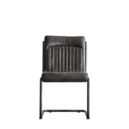 Tadworth Leather Chair Antique Ebony