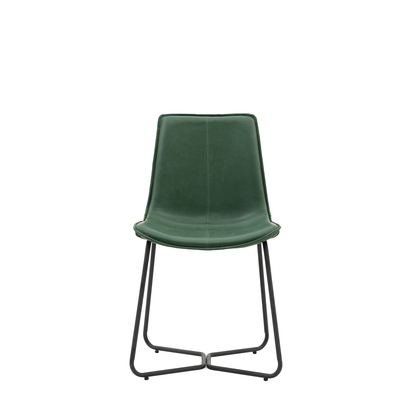 Brookfield Chair Green (2pk) 475x590x850mm