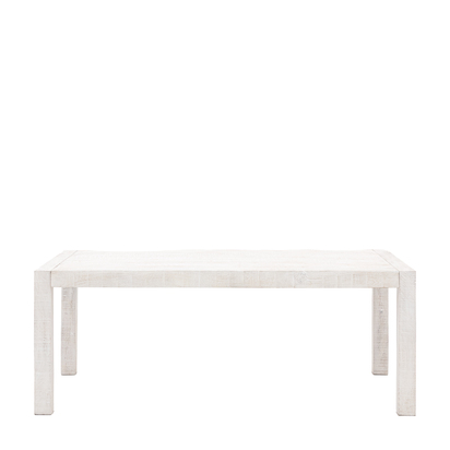 Crancott Dining Table Whitewash 2000x1000x750mm