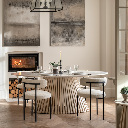Kingsfield Oval Dining Table 2000x1000x760mm