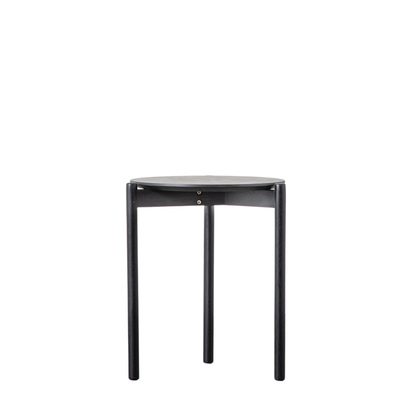 Grantham Side Table Black 400x400x500mm