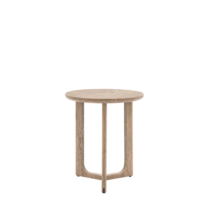 Alderwood Side Table Smoked 500x500x550mm