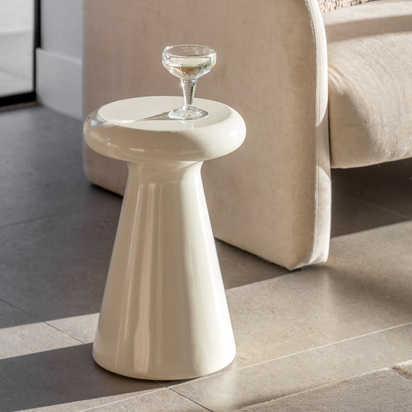 Hadcombe Side Table Cream 300x300x460mm