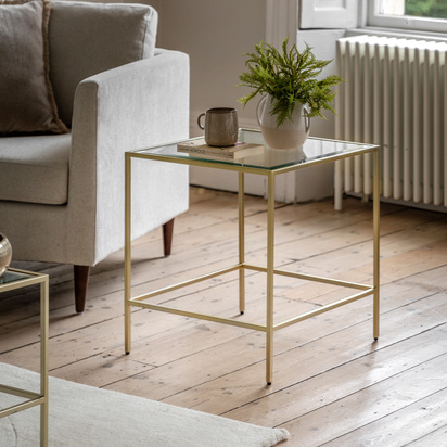 Henby Side Table Champagne 500x500x550mm