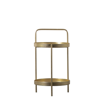 Highstead Side Table Gold 400x400x720mm