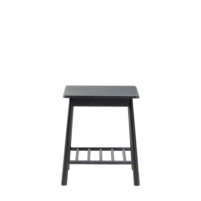 Maplewood Side Table Black 500x500x600mm