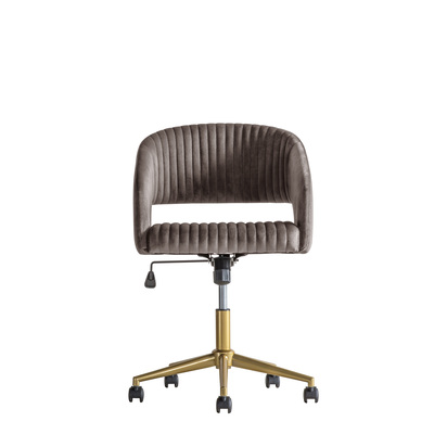 Fenbridge Swivel Chair Grey Velvet