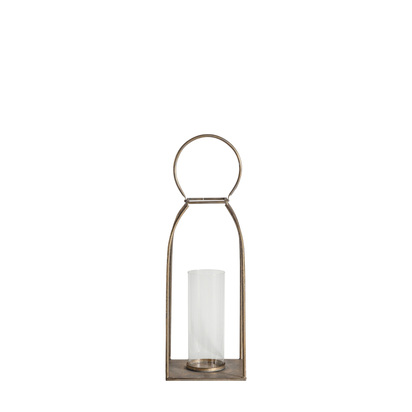 Linden Lantern Antique Gold 160x160x380mm  - Small