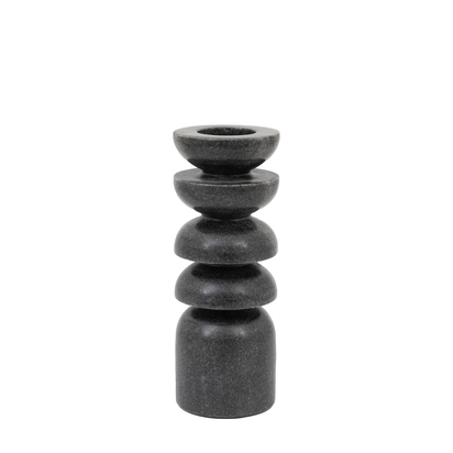 Sutton Marble Tealight Candlestick Grey