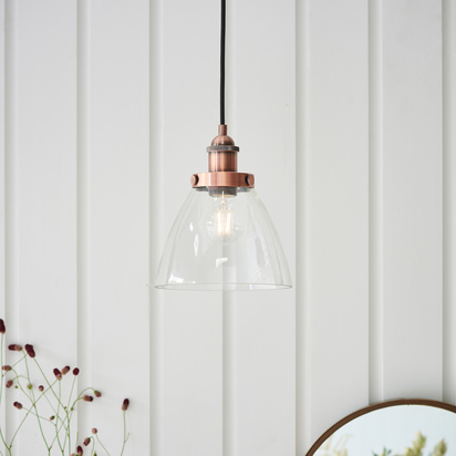 Palermo Pendant Light Aged Copper