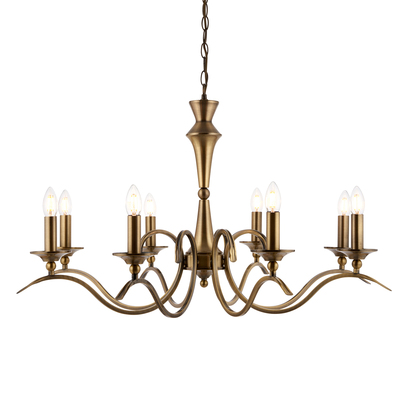 Oakham 8 Pendant Light Antique Brass
