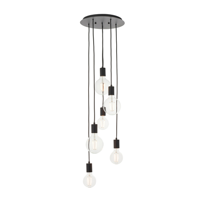 Valencia 6 Pendant Light Matt Black