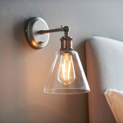 Nerja Wall Light with Clear Shade