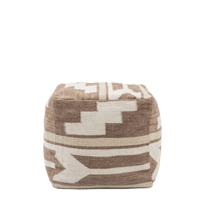 Brookham Tonal Pouffe Biscuit