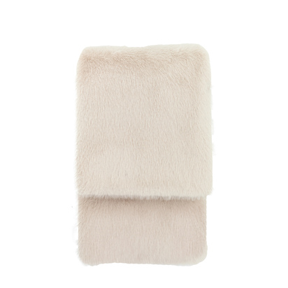 Elmstone Faux Fur Throw Oatmeal  - Large