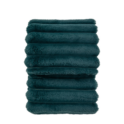 Hartstone Faux Fur Throw Teal