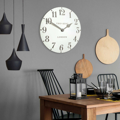 Alder Wall Clock Limestone 20in  - 20 Inch