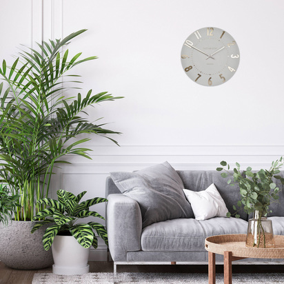 Arlo Wall Clock Silver Cloud 20in  - 20 Inch