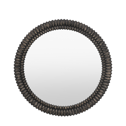 Hadcott Round Mirror Black Wash 900mm