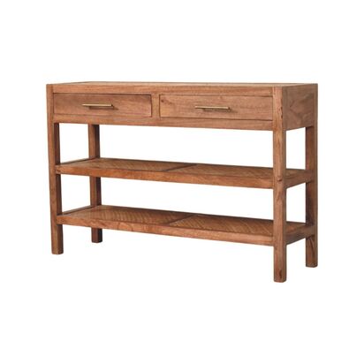 Saffron Rattan Console