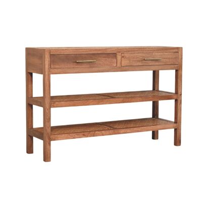 Saffron Rattan Console