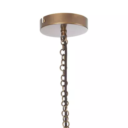 Neptune Athena Rattan Uplight Ceiling Chandelier, Natural Natural | 50cm x 80cm