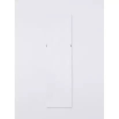 John Lewis Classic Rectangular Wall Mirror, 117 x 27cm, Black Black | H2.10 x W27 x D117cm