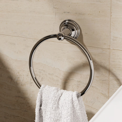 Crosswater Belgravia Towel Ring - Chrome