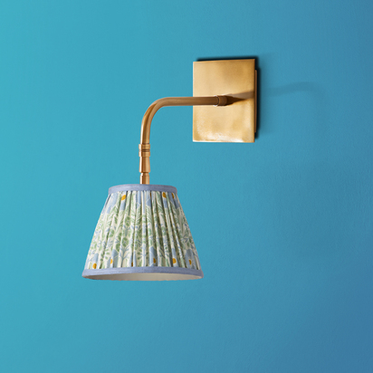 Stevie rechargeable wall fitting in antique brass