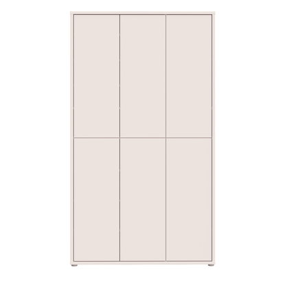 Pembroke Tall Shoe Cabinet with 6 Doors Push-to-Open in Sand