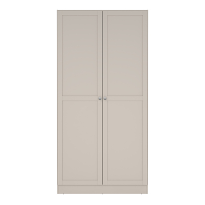Langford Wardrobe with 2 Frame Doors in Cashmere
