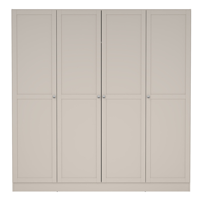 Langford Wardrobe with 4 Frame Doors in Cashmere