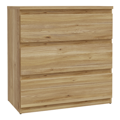 Hollis 3 Drawer Chest in Mauvella Oak