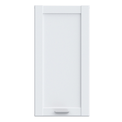 Nola 2 Hanging Cupboard with 1 Door & Silver Handle in White