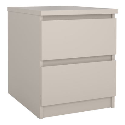 Avery 3 Bedside 2 Drawers in Cashmere