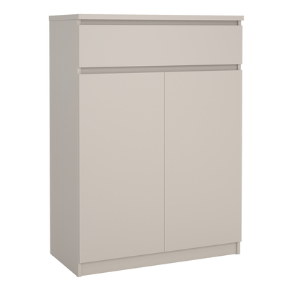 Avery 3 Shoe cabinet with 2 Doors 1 Drawer in Cashmere