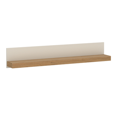 Winslow 2 Wall Shelf 154 cm in Cashmere and Stone Oak