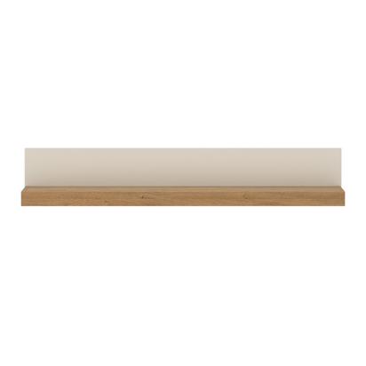 Winslow 2 Wall Shelf 154 cm in Cashmere and Stone Oak