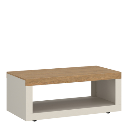 Winslow 2 Coffee Table in Cashmere and Stone Oak