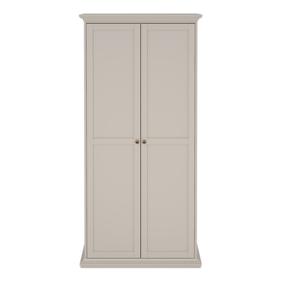 Sutton Wardrobe with 2 Doors in Cashmere