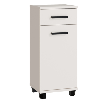Juno Bathroom Cupboard with 1 Door & 1 Drawer in Sand