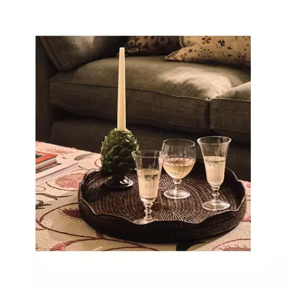 OKA Chianti Artichoke Candle Holders, Set of 2, Green Green | 16Hx11Wx11Dcm